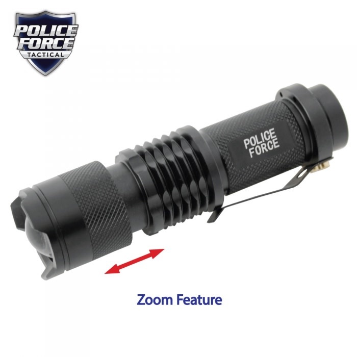 Police Force Tactical Q5 LED Flashlight Gear Up Surplus