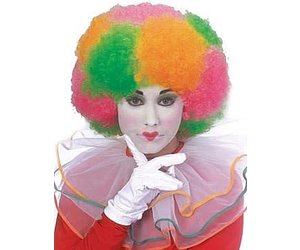 Neon Multi Color Clown Wig Karries Kostumes Dance Supplies