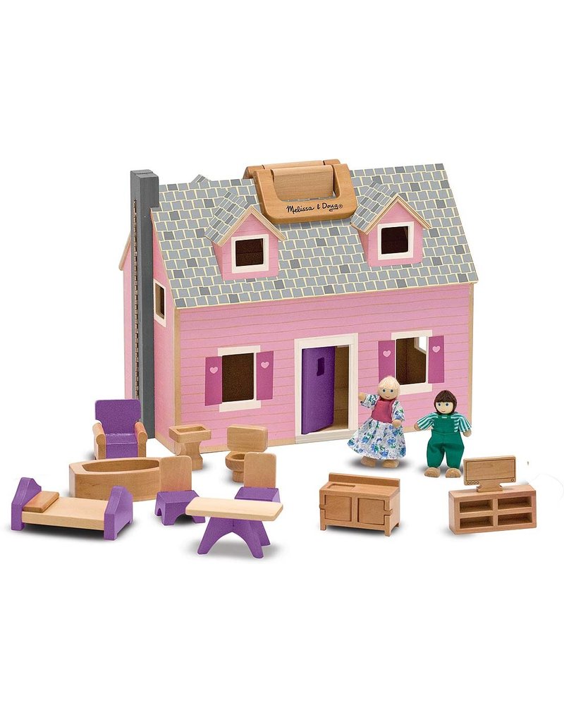 melissa and doug fold n go dollhouse