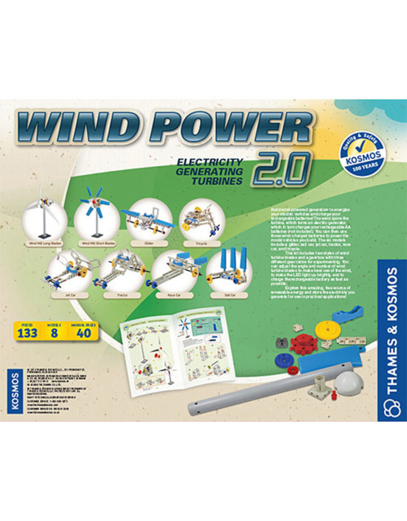 Toys Hobbies Wind Power Generator 2 0 Kit Toy Set By Thames Kosmos Science Projects Grandcomm Id