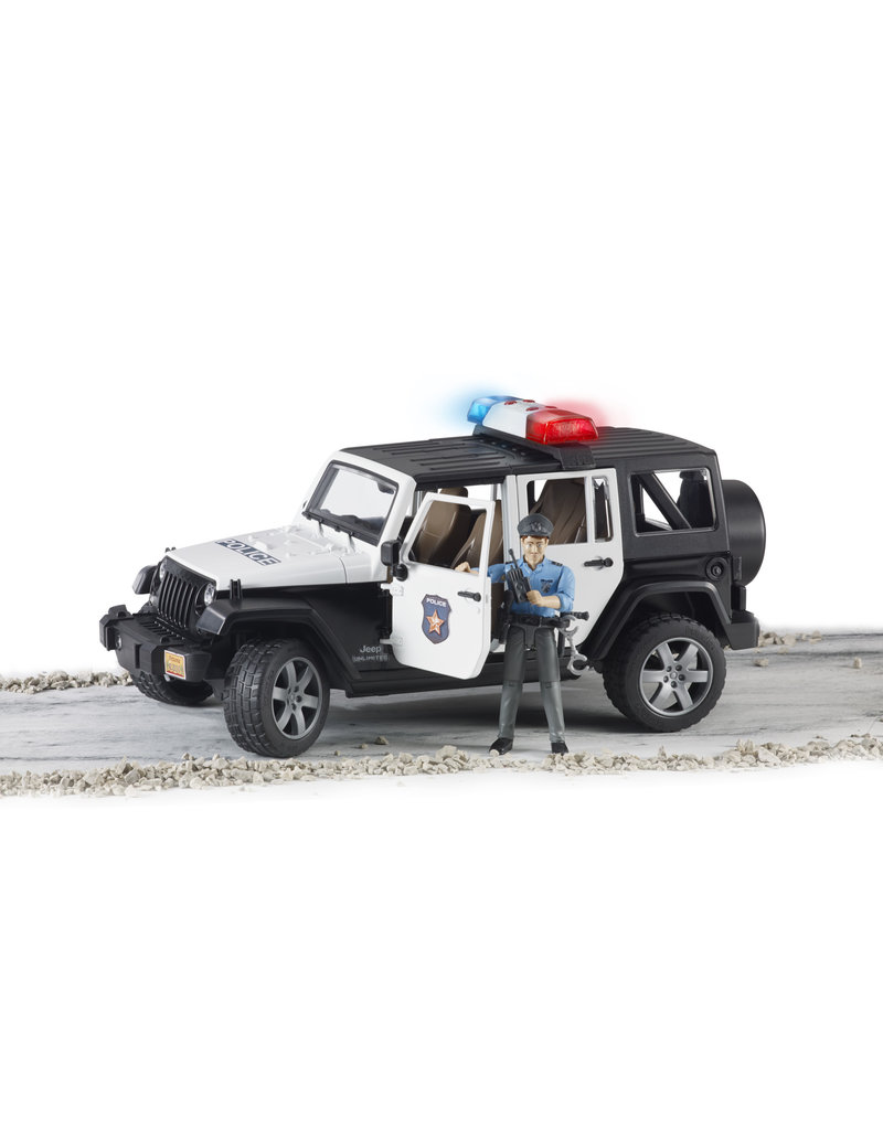 BRUDER TOYS AMERICA INC Jeep Rubicon Police car + light skin Policem