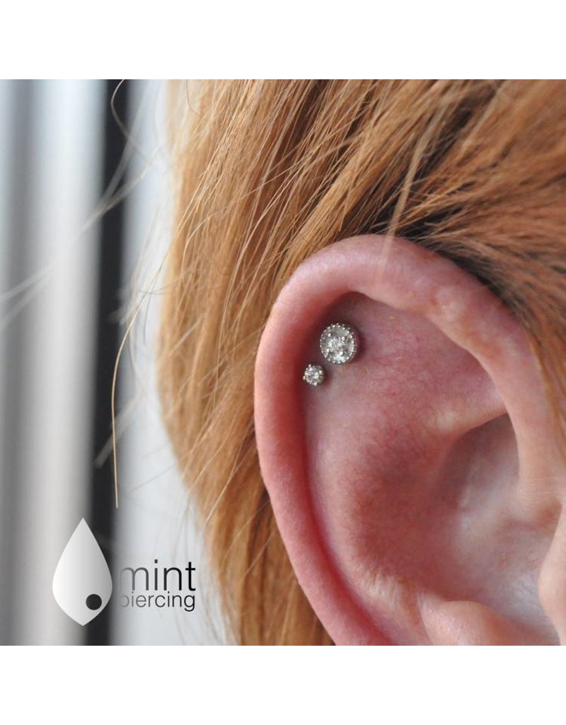 Diamond Prong Threadless End MINT Piercing