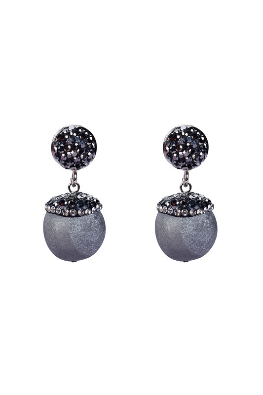 Natural stone stud earrings Clearance