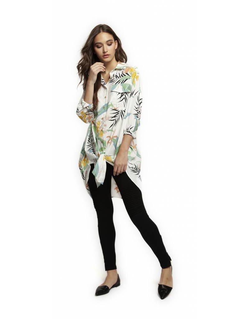 floral oversized top
