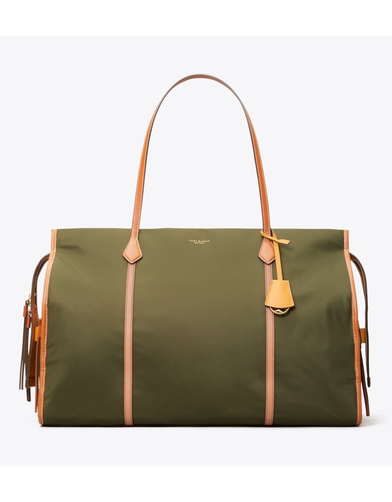 Tory Burch Perry Nylon G Leaf Color Block Oversized Tote Tory Burch Perry Nylon G Leaf Color Block Oversized Tote