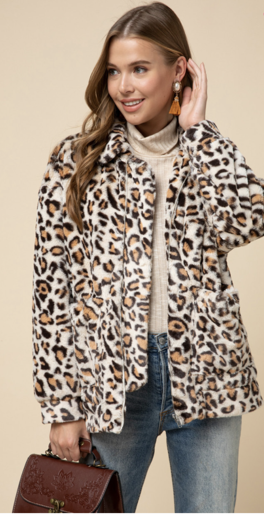 abercrombie leopard sherpa