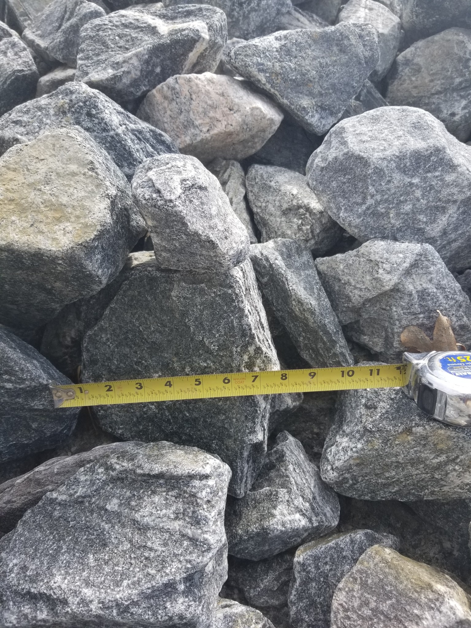 1 Yard Gabion Stone (Rip Rap) Acors Topsoil and Mulch