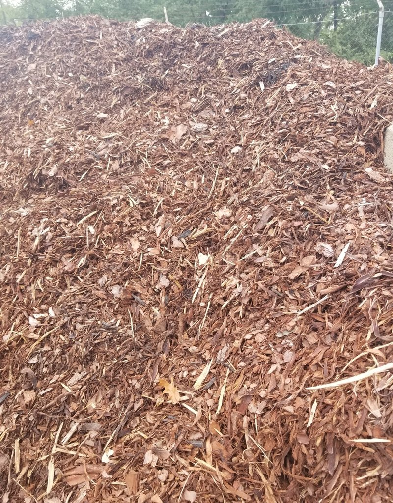 1 Yard Shredded Pine Mulch Acors Topsoil and Mulch