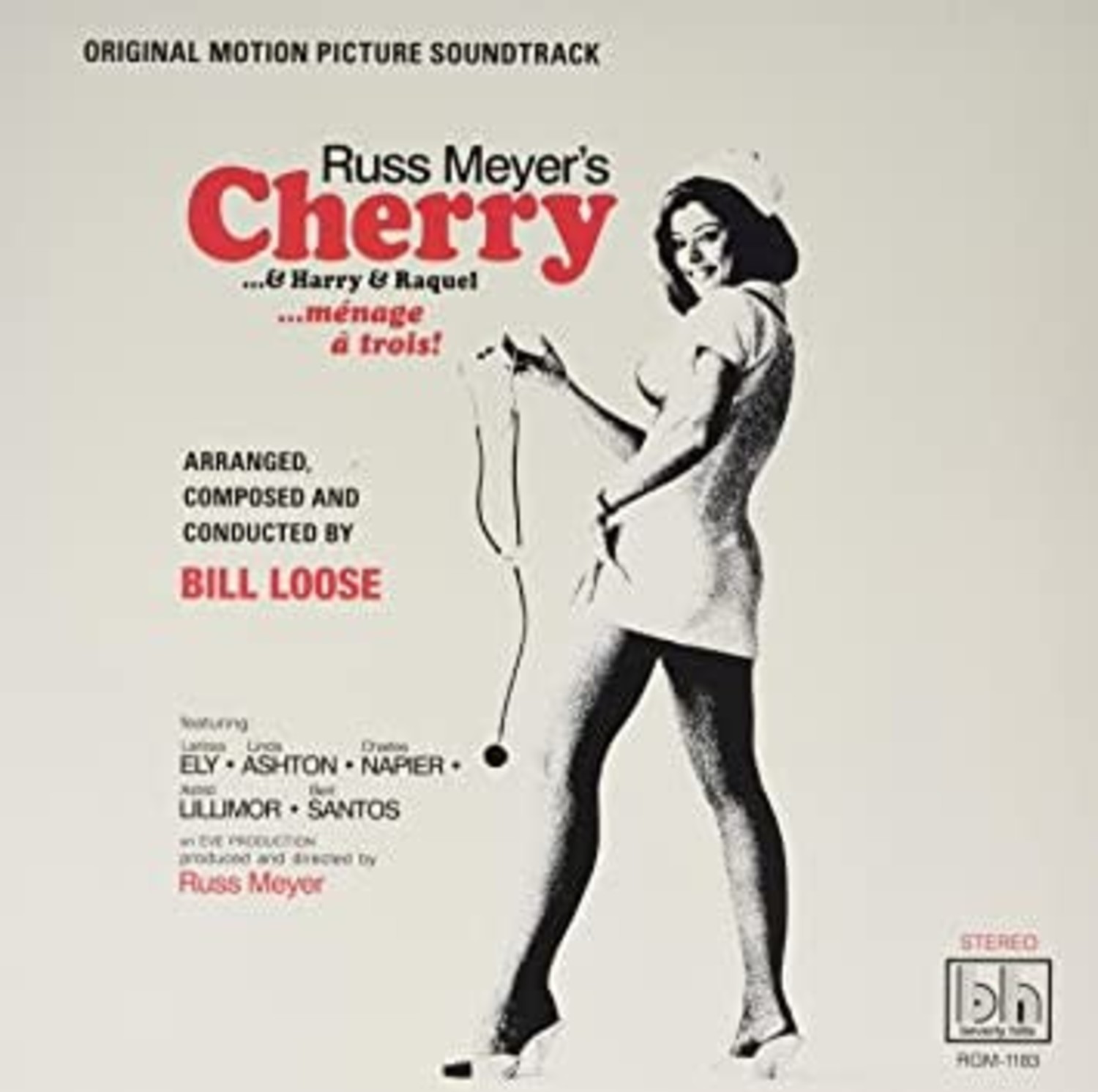 Loose Bill Russ Meyers Cherry Harry Raquel Original Soundtrack LP Cherry Red Vinyl