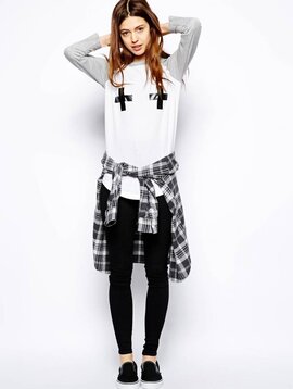 Calvin Klein Baseball Top with cross