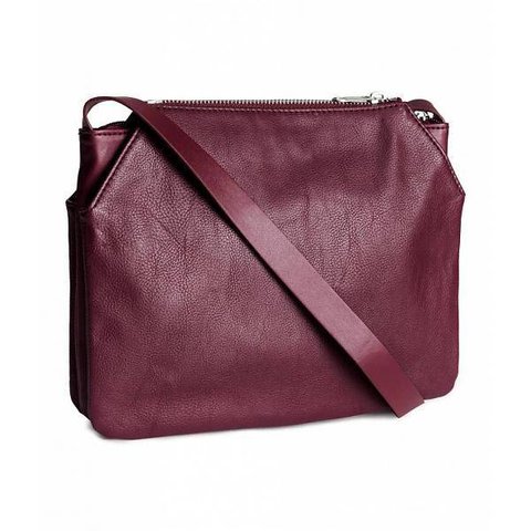 Red clutch handbag