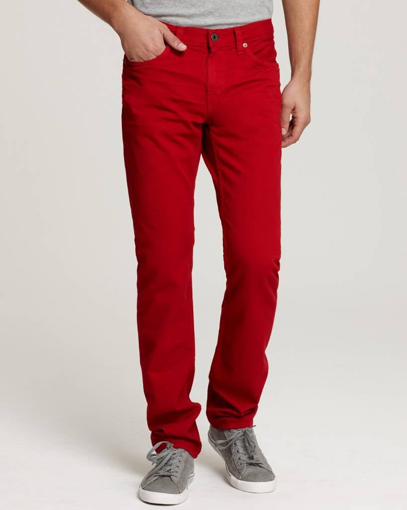 Denim Men's Jeans - red