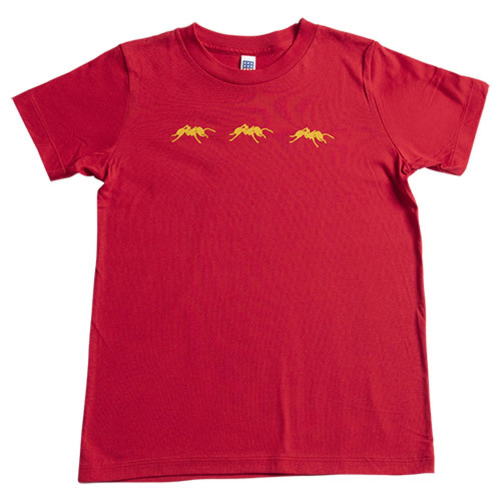 Red Ants Pants Kids Red Tee - 3 Yellow Ants