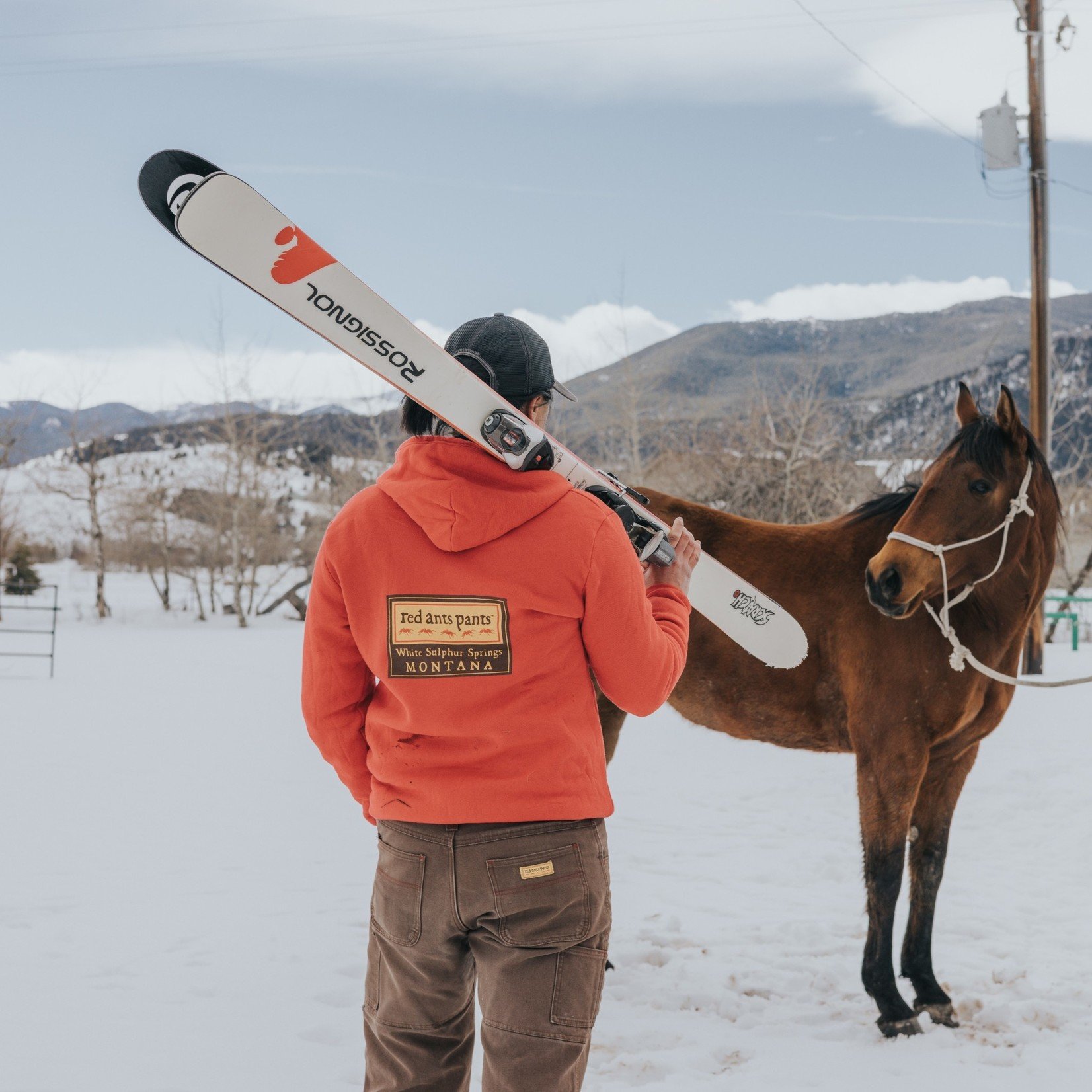 Red Ants Pants Red Zip Logo Hoodie