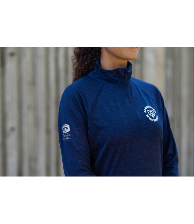 WOMEN'S STRIKE 1/4 ZIP LS