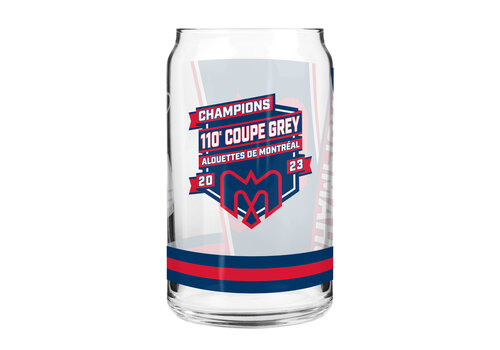 INGLASCO 2023 GREY CUP CHAMPION 16OZ CAN GLASS