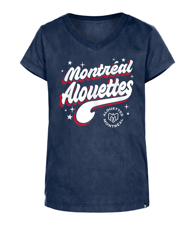GIRL'S CHARCOAL NAVY GRAPHIC T-SHIRT