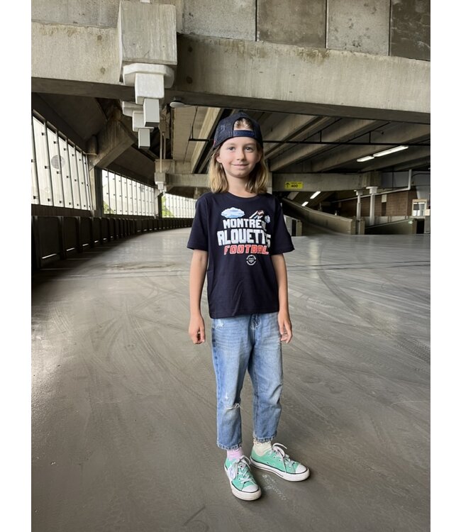 NAVY GRAPHIC KIDS T-SHIRT