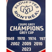 GREY CUP CHAMPION BANNER