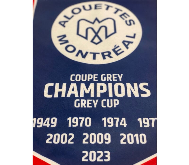 GREY CUP CHAMPION BANNER