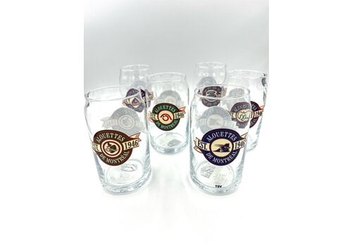 INGLASCO 6 PACK GLASSES WITH HISTORIC LOGOS