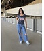 New Era T-SHIRT GRAPHIQUE BLEU MARIN CHARBON FEMME