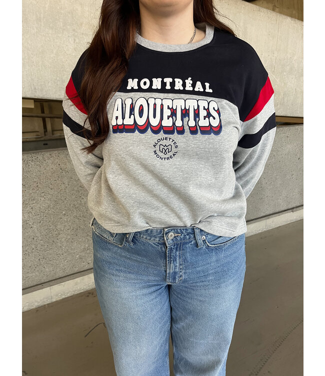 GREY WOMEN'S GRAPHIC CREWNECK