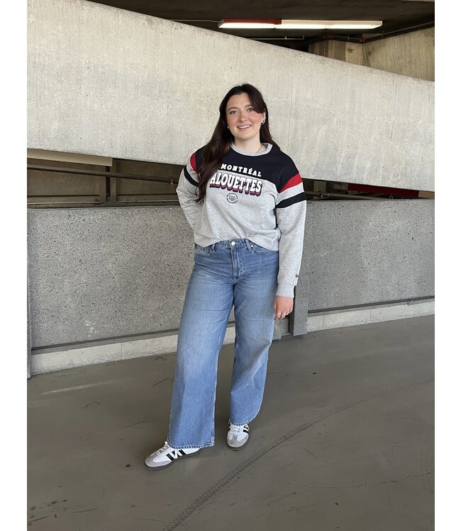 GREY WOMEN'S GRAPHIC CREWNECK