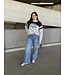 COL ROND GRIS GRAPHIQUE FEMME