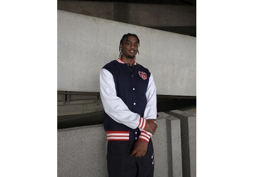 Style & Ease NAVY VARSITY JACKET