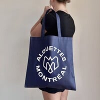 REUSABLE NAVY BLUE TOTE BAG