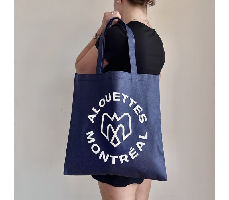 REUSABLE NAVY BLUE TOTE BAG