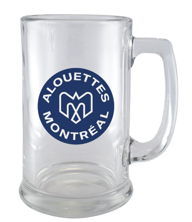 BEER STEIN GLASS 15 OZ