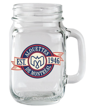 INGLASCO MASON JAR GLASS 14 OZ