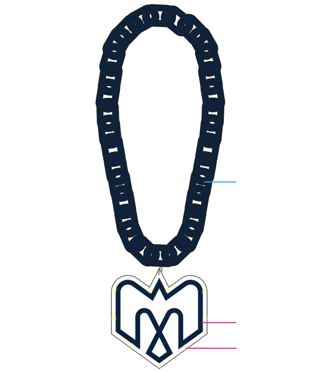 LIGHT UP NAVY CHAIN