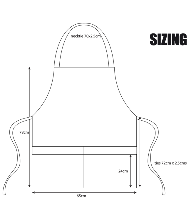 REPEAT LOGO NAVY APRON