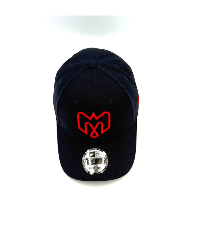 940 NAVY RED LOGO