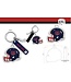Porte-clés casque Alouettes  recto verso