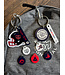 Porte-clés casque Alouettes  recto verso