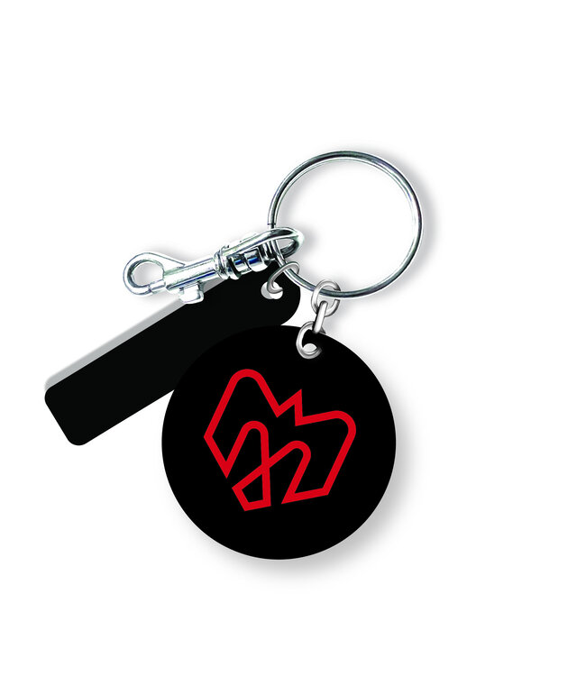 DOUBLE SIDED MINI KEYCHAIN
