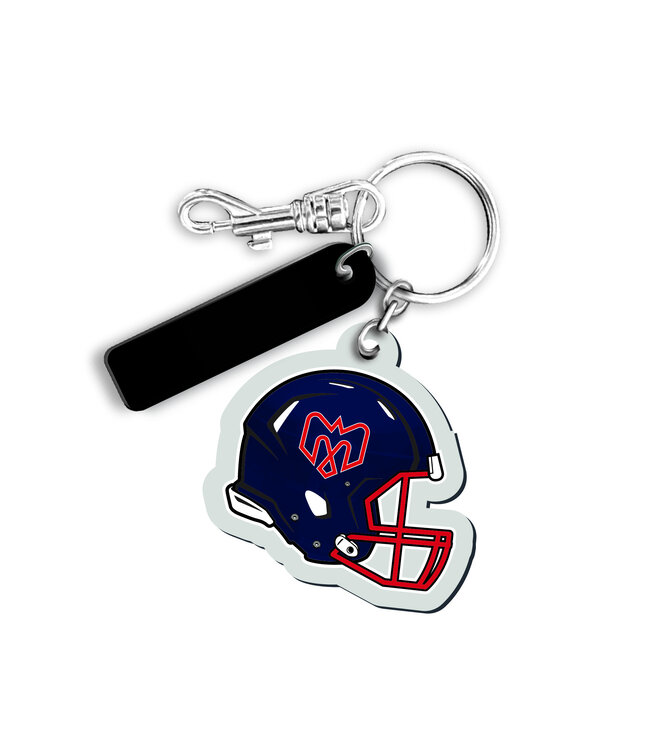 Porte-clés casque Alouettes  recto verso