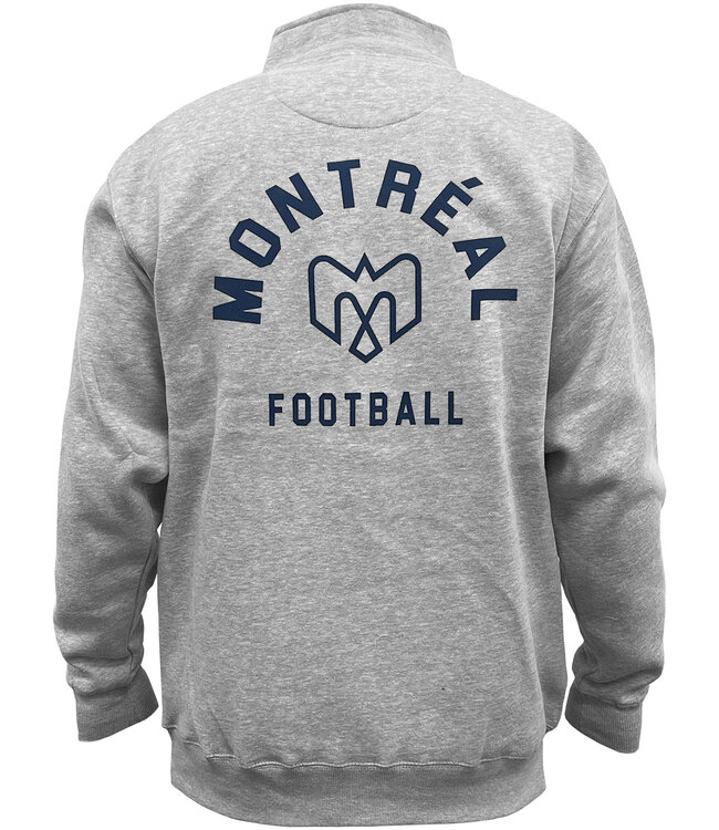 DOMINIC GREY 1/4 ZIP FLEECE