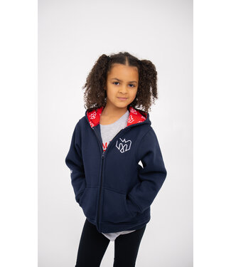 hayhay KIDS LOGOED ZIP HOODIE