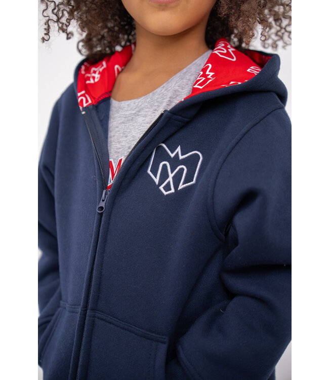 KIDS LOGOED ZIP HOODIE