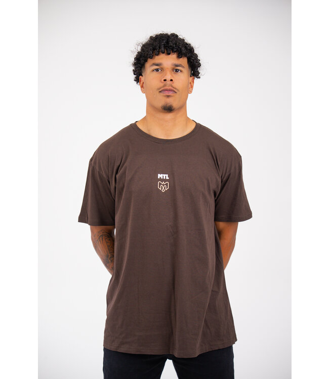 BROWN GRAPHIC T-SHIRT