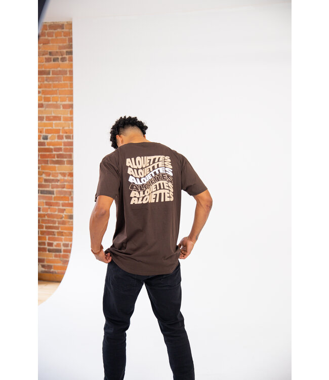 BROWN GRAPHIC T-SHIRT