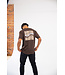 BROWN GRAPHIC T-SHIRT
