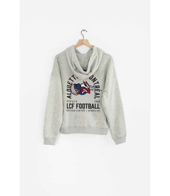 WOMEN GREY LC ZIP-UP HOODIE