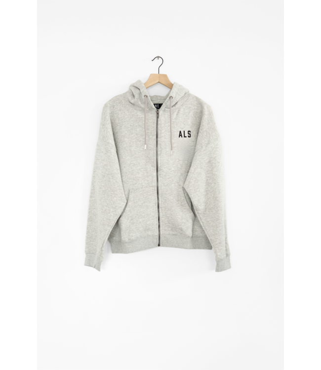 WOMEN GREY LC ZIP-UP HOODIE