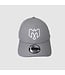 New Era 940 GREY VELCRO CAP - WHITE LOGO